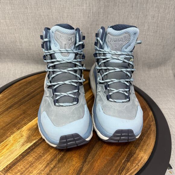 Hoka One One Kaha 2 Women's Size 8.5 Goretex Waterproof Blue Mid Boots Shoes - Picture 2 of 6